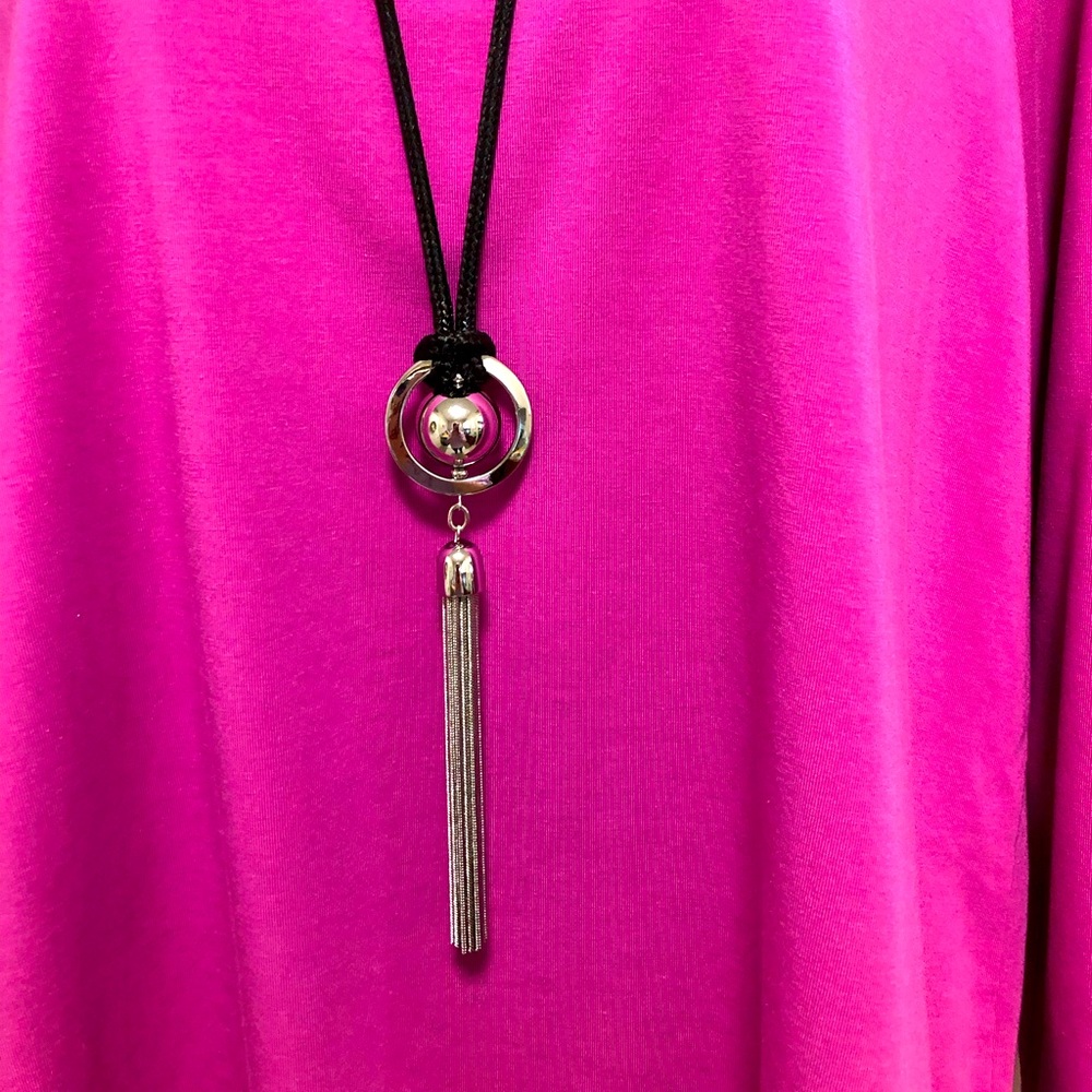 Necklace on a leather cord